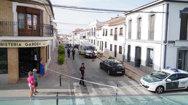 Dispositivo en la calle San Antonio de Pozoblanco