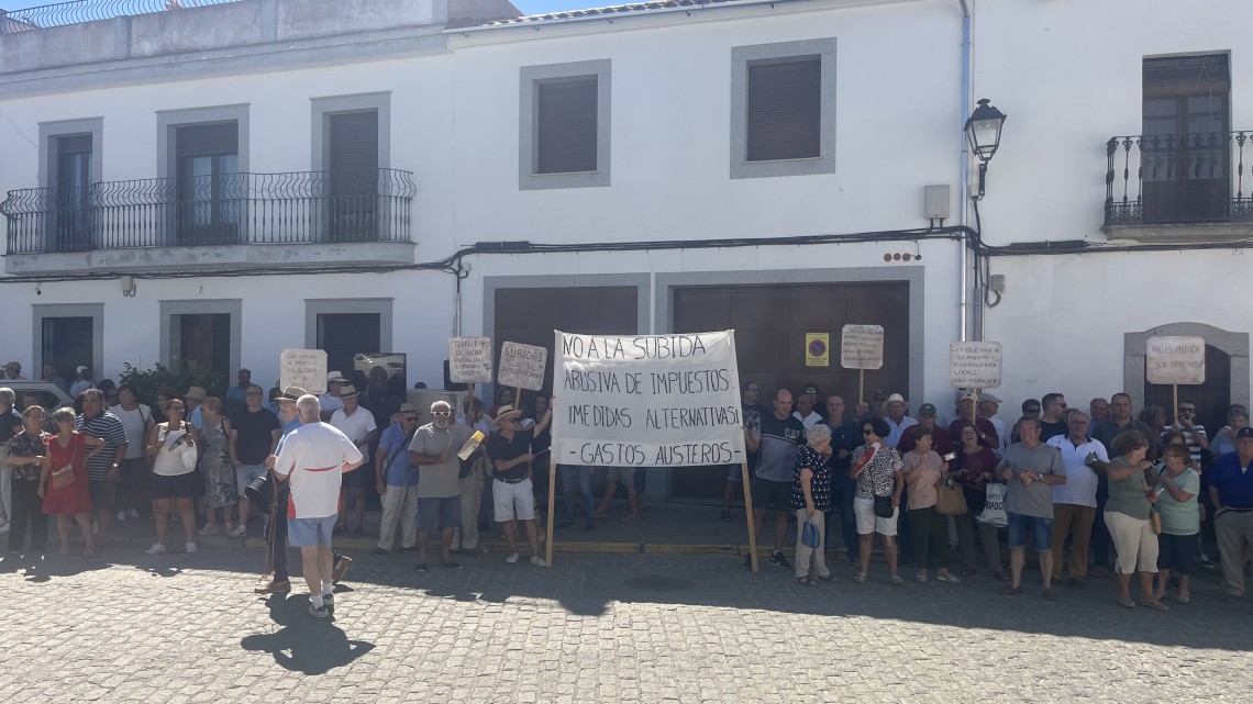 Imagen de la concentración en Torrecampo