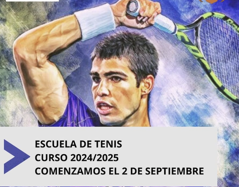 Cartel de la Escuela de Tenis de Pozoblanco