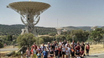 Una de las actividades de la escuela de astronomía