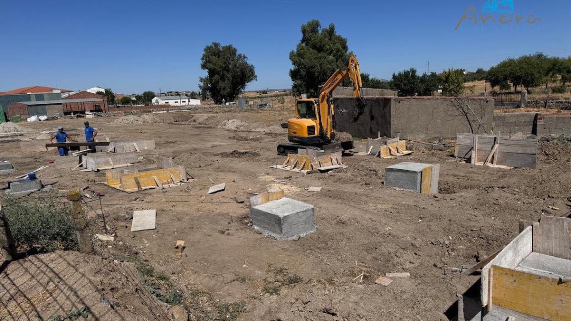 Obras de la Unidad de Estancia Diurna de Añora. Foto: Ayuntamiento de Añora