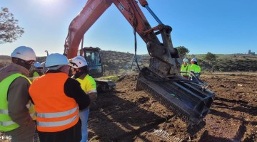 Imágenes de los trabajos en la zona