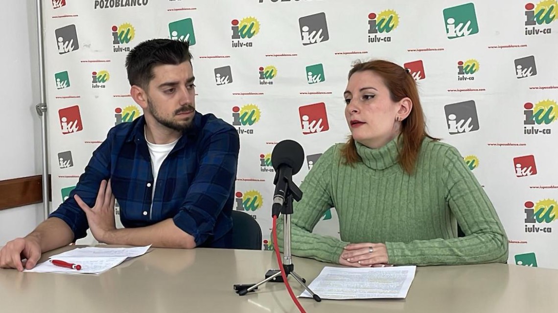 Natalia León y Emmanuel Vioque durante la rueda de prensa