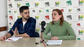 Natalia León y Emmanuel Vioque durante la rueda de prensa