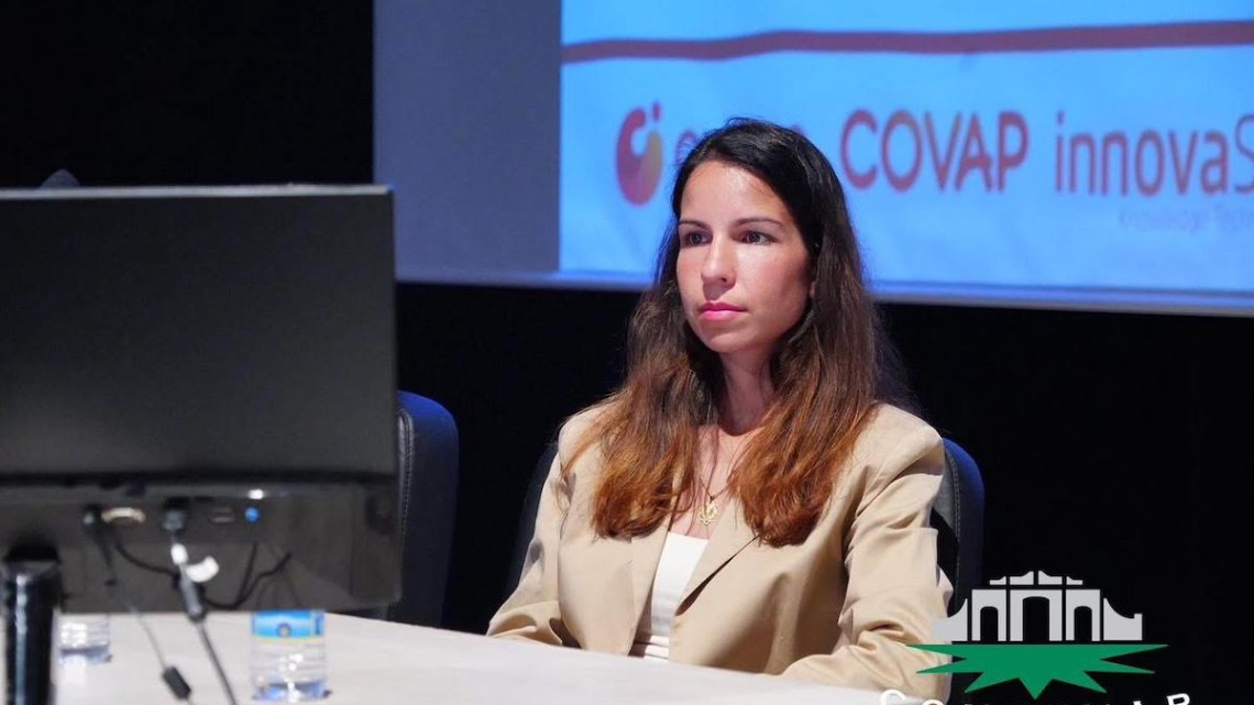 Rafaela Herrera en unas jornadas de Confevap