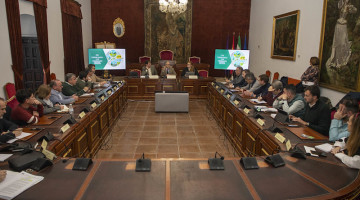 Una de las reuniones en Diputación donde se ha debatido la Agenda Urbana Pozoblanco-Los Pedroches