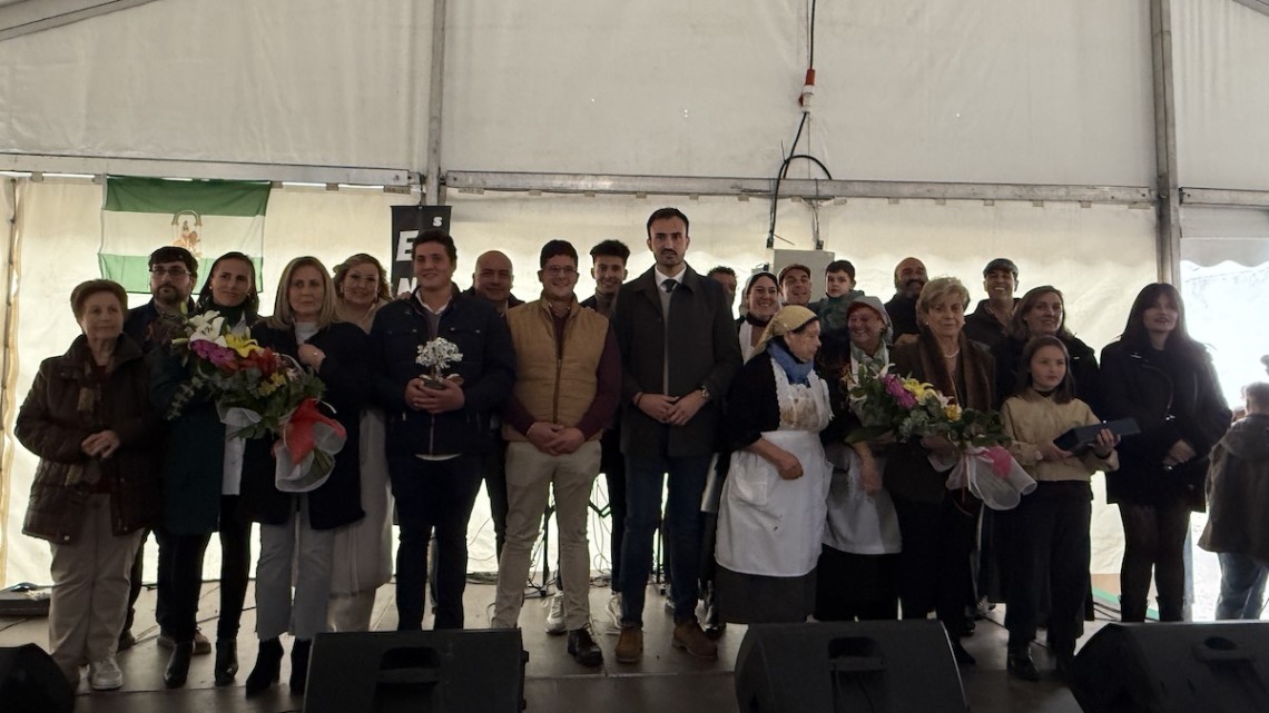 Autoridades y homenajeados durante la Feria de la Matanza