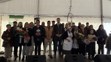 Autoridades y homenajeados durante la Feria de la Matanza