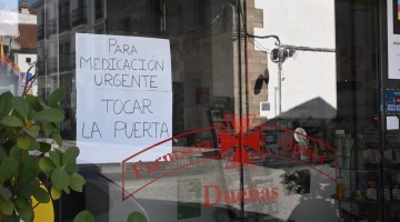 Una farmacia cerrada ante la imposibilidad de trabajar por el apagón